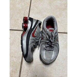 Vintage Y2k Nike Shox Turbo VII Shoes Youth 3.5 Gray Red Running Sneakers boys